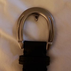 Leather black  belt